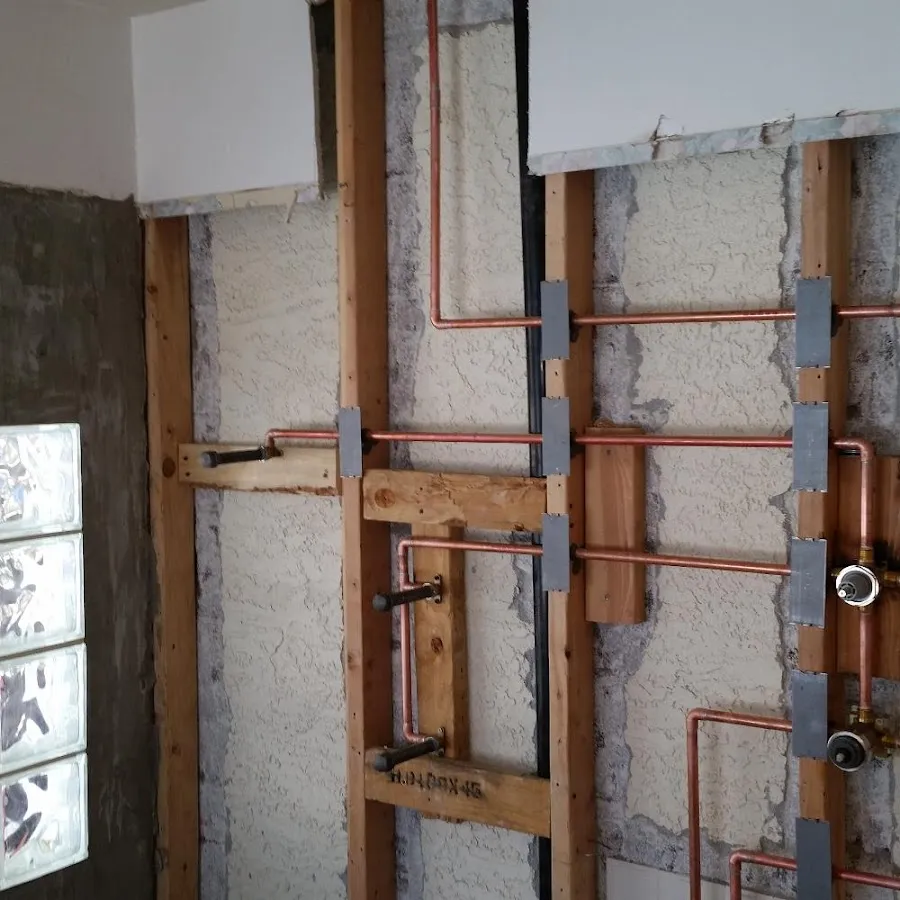 Copper pipe installation for Repiping in White